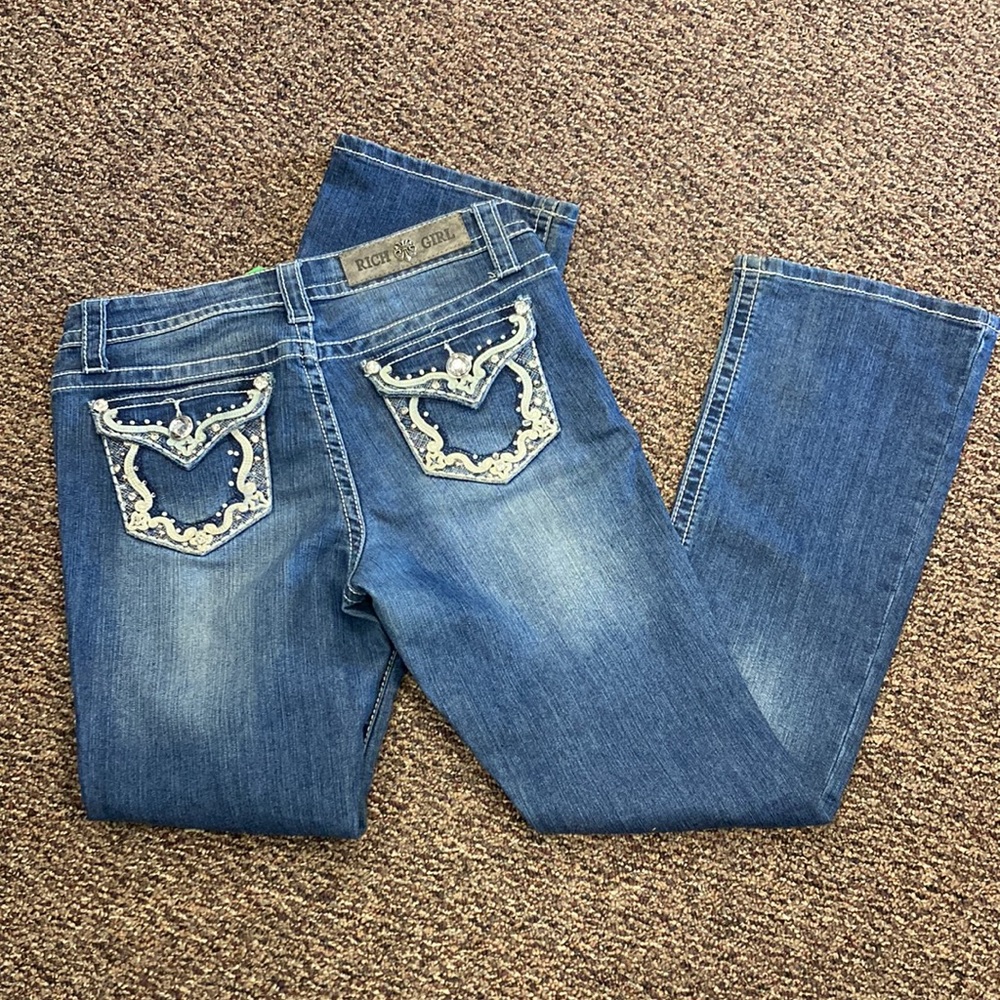 Rich girl, jeans, size 9 EUC